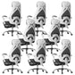 Padded Arms Office Chair Tilt Mechanism No Distressing Desk Chair with Wheels White 8 Piece Set With Footrest Clearhalo 'furn' 'furn_office_chair' 'Furniture' 'Office Chairs' 'Office Furniture' 'office_chair' 7486521