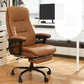 Modern Padded Arms Office Chair Leather Tilt Mechanism Chair with Wheels