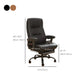 Modern Padded Arms Office Chair Leather Tilt Mechanism Chair with Wheels