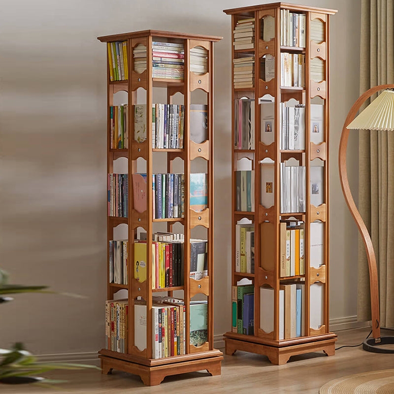Moderne stijl Open Back Bookshelf Standaard massief houten boekenkast met planken