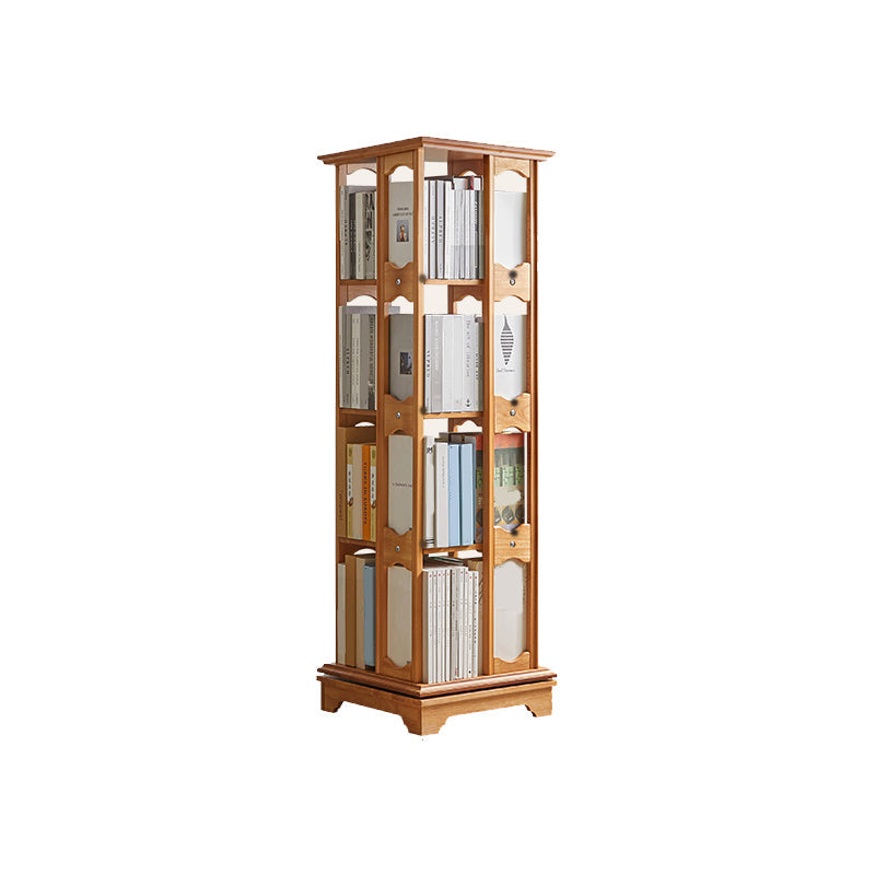 Moderne stijl Open Back Bookshelf Standaard massief houten boekenkast met planken