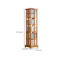 Moderne stijl Open Back Bookshelf Standaard massief houten boekenkast met planken