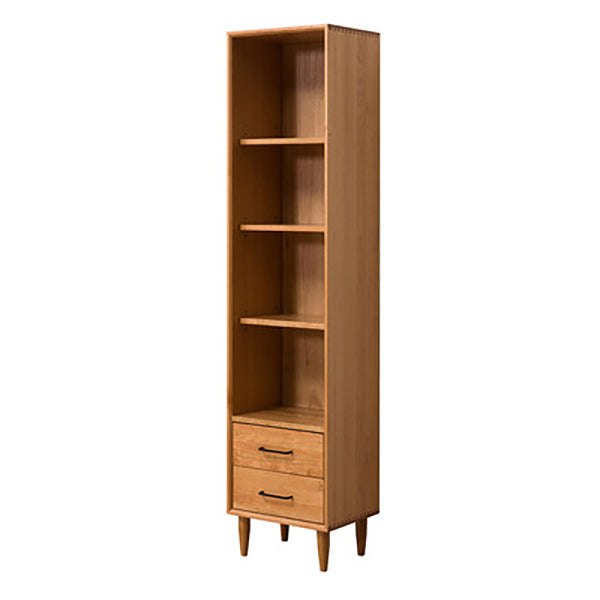 Contemporary Solid Wood Accent Chest Straight Legs Rectangle Accent Chest 18"L x 14"W x 69.5"H Cherry Wood Clearhalo 'Cabinets & Chests' 'cabinets_chests' 'furn' 'furn_cabinets_chests' 'Furniture' 'Living Room Furniture' 7487389
