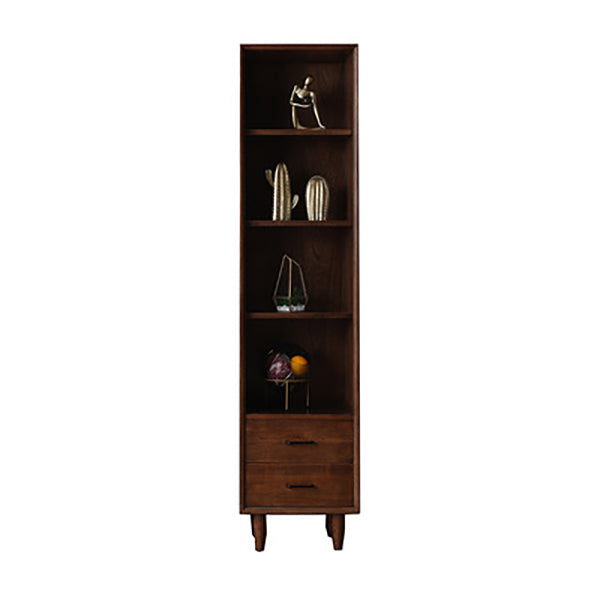 Contemporary Solid Wood Accent Chest Straight Legs Rectangle Accent Chest 18"L x 14"W x 69.5"H Dark Walnut Clearhalo 'Cabinets & Chests' 'cabinets_chests' 'furn' 'furn_cabinets_chests' 'Furniture' 'Living Room Furniture' 7487391