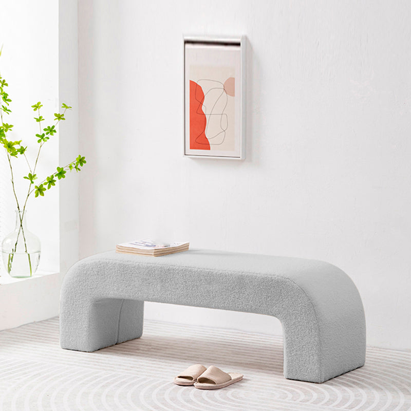 Modern Entryway Bench Solid Wood Seating Bench with Upholstered Grey Clearhalo 'Benches' 'Chairs & Seating' 'furn' 'furn_benches' 'Furniture' 'Living Room Furniture' 7488303
