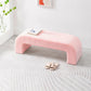 Modern Entryway Bench Solid Wood Seating Bench with Upholstered 31"L x 15"W x 17"H Pink Clearhalo 'Benches' 'Chairs & Seating' 'furn' 'furn_benches' 'Furniture' 'Living Room Furniture' 7488306