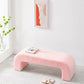 Modern Entryway Bench Solid Wood Seating Bench with Upholstered Pink Clearhalo 'Benches' 'Chairs & Seating' 'furn' 'furn_benches' 'Furniture' 'Living Room Furniture' 7488307