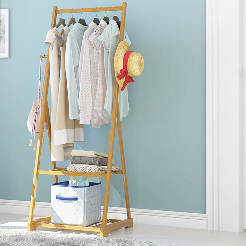 Appuntamento per abiti moderni in legno massiccio di cappotto indipendente con ripiani di stoccaggio