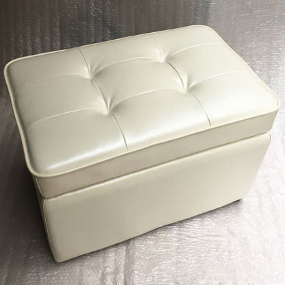 フットスツール本革のストレージオットマン15.6インチ長方形の足便