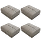 Contemporary Style Rectangular Ottoman Leather Foot Stool with Legs Light Khaki 4 Piece Set Clearhalo 'furn' 'furn_ottomans_poufs' 'Furniture' 'Living Room Furniture' 'Ottomans & Poufs' 'ottomans_poufs' 7488414