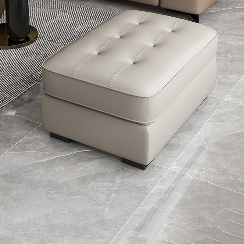 Contemporary Style Rectangular Ottoman Leather Foot Stool with Legs Clearhalo 'furn' 'furn_ottomans_poufs' 'Furniture' 'Living Room Furniture' 'Ottomans & Poufs' 'ottomans_poufs' 7488427