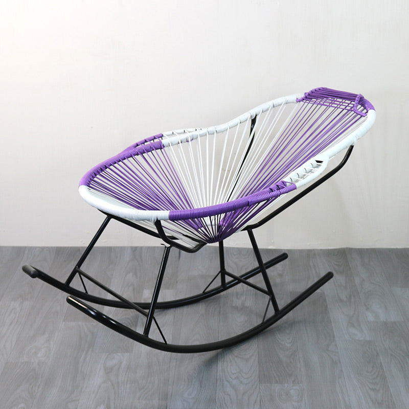 Modern Style Iron Base Lazy Chair Chaise Lounge Rocking Chair