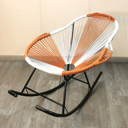 Modern Style Iron Base Lazy Chair Chaise Lounge Rocking Chair