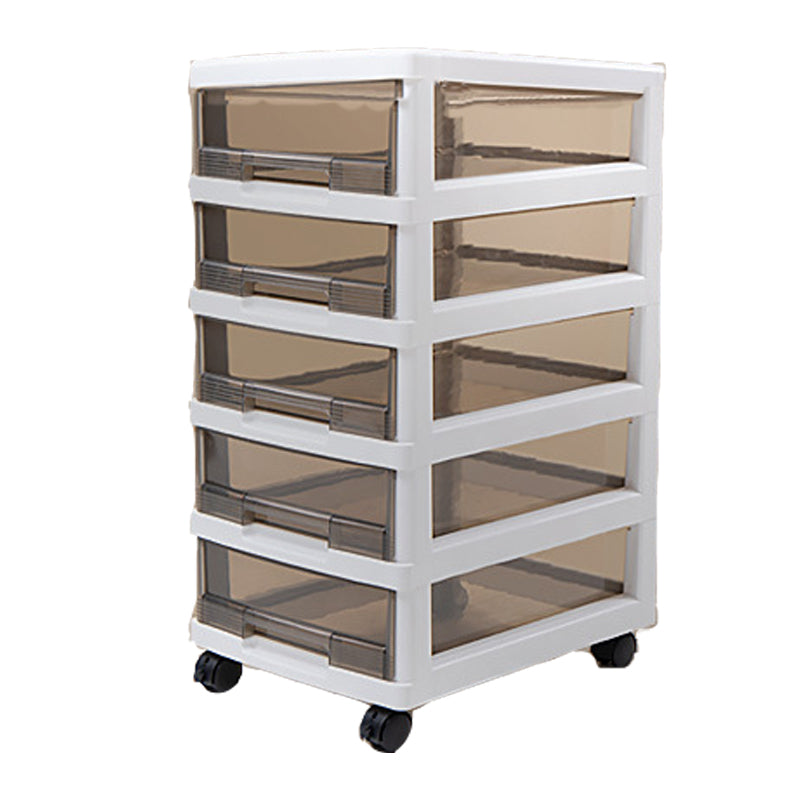Vertical Transparent File Cabinet Modern Movable Drawers File Cabinet Tan Clearhalo 'Filing Cabinets' 'filling_cabinets' 'furn' 'furn_filling_cabinets' 'Furniture' 'Office Furniture' 7488471