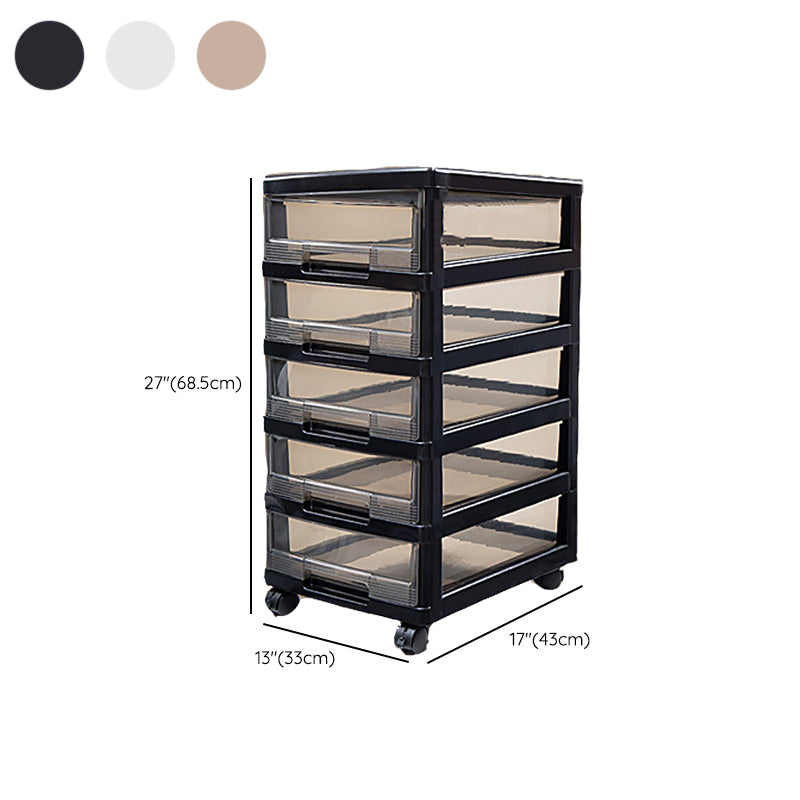 Vertical Transparent File Cabinet Modern Movable Drawers File Cabinet Clearhalo 'Filing Cabinets' 'filling_cabinets' 'furn' 'furn_filling_cabinets' 'Furniture' 'Office Furniture' 7488473