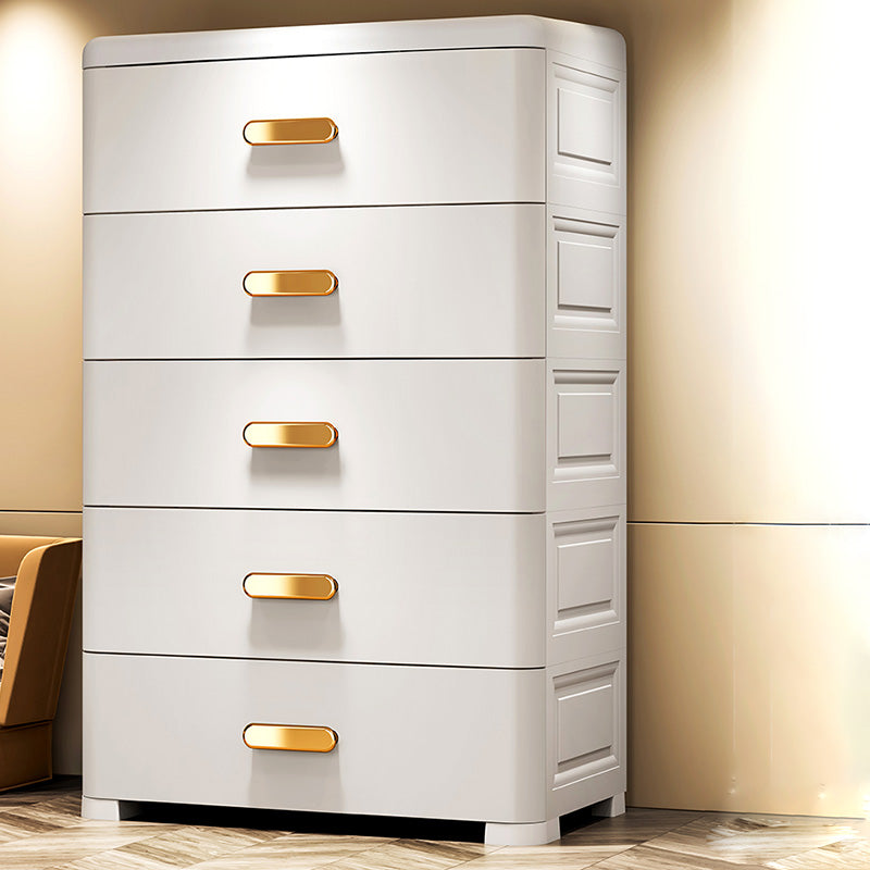 Rectangular Plastic Wardrobe Teen Style Simple Bedroom Storage Cabinet