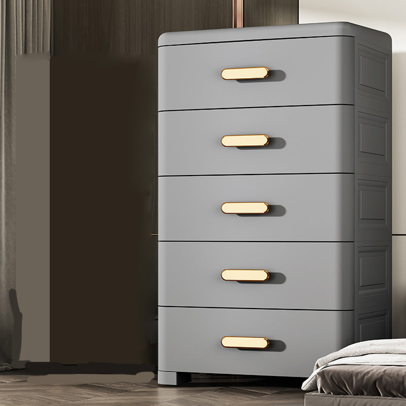 Rectangular Plastic Wardrobe Teen Style Simple Bedroom Storage Cabinet