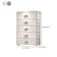 Rectangular Plastic Wardrobe Teen Style Simple Bedroom Storage Cabinet