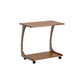 Modern Brown Side Table Rectangular C Table with Shelf for Living Room 31"L x 16"W x 26"H 1 Clearhalo 'Coffee & Accent Tables' 'End & Side Tables' 'end_side_tables' 'furn' 'furn_end_side_tables' 'Furniture' 'Living Room Furniture' 7488611