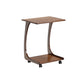 Modern Brown Side Table Rectangular C Table with Shelf for Living Room 19.7"L x 15.7"W x 25.2"H 1 Clearhalo 'Coffee & Accent Tables' 'End & Side Tables' 'end_side_tables' 'furn' 'furn_end_side_tables' 'Furniture' 'Living Room Furniture' 7488622