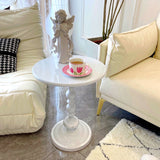 20.5 inch Tall Pedestal Side Table Metal Round Side End Table Clearhalo 'Coffee & Accent Tables' 'End & Side Tables' 'end_side_tables' 'furn' 'furn_end_side_tables' 'Furniture' 'Living Room Furniture' 7488686