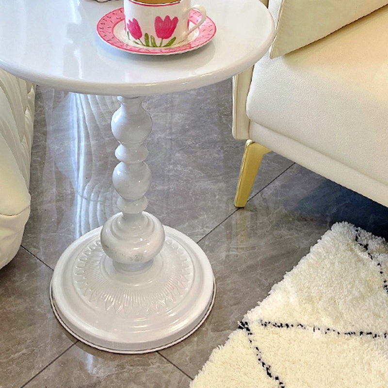 20.5 inch Tall Pedestal Side Table Metal Round Side End Table Clearhalo 'Coffee & Accent Tables' 'End & Side Tables' 'end_side_tables' 'furn' 'furn_end_side_tables' 'Furniture' 'Living Room Furniture' 7488694