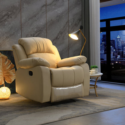 Manuale in pelle finta- Leva standard Recliner Metal Frame Recliner