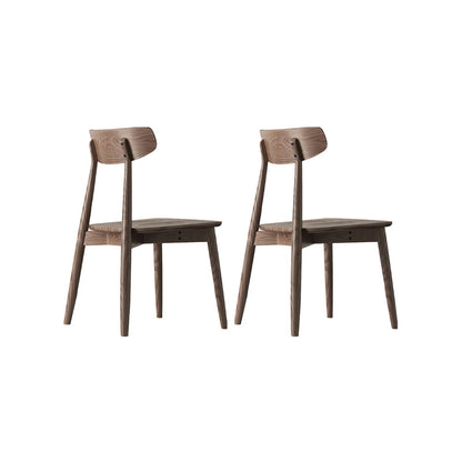 Silla lateral de estilo moderno de madera silla de comedor de espalda abierta para cocina