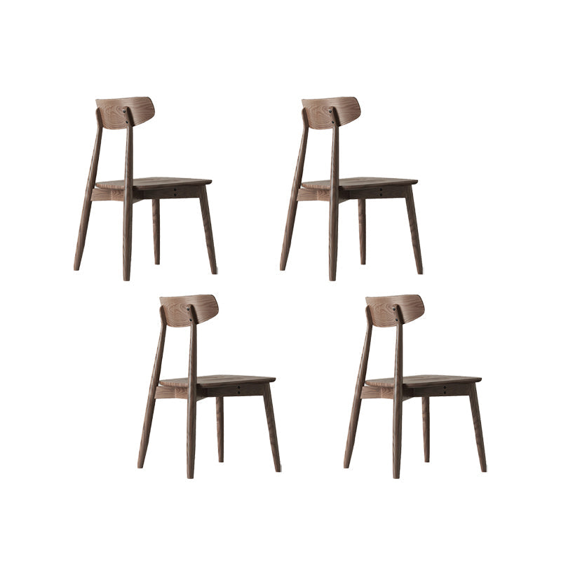 Silla lateral de estilo moderno de madera silla de comedor de espalda abierta para cocina