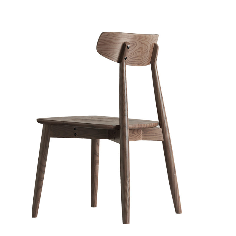 Silla lateral de estilo moderno de madera silla de comedor de espalda abierta para cocina