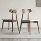 Silla lateral de estilo moderno de madera silla de comedor de espalda abierta para cocina