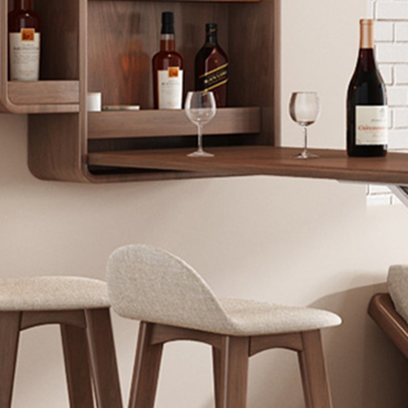Folding Counter Height Pub Set 1/2/3 Pcs Wood Frame Bar Table and Stools Clearhalo 'Bar Furniture' 'furn' 'furn_home_bar_bar_sets' 'Furniture' 'Home Bars & Bar Sets' 'home_bar_bar_sets' 'Kitchen & Dining Furniture' 7491463