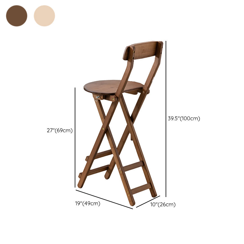 Table de table de pub à barre en bois 1/3 pcs table de barre pliante et tabourets en marron et naturel