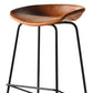 Industrial Indoor Bar Stool Upholstered Bar Stool with Metal Base Clearhalo 'Bar Furniture' 'Bar Stools' 'bar_stools' 'furn' 'furn_bar_stools' 'Furniture' 'Kitchen & Dining Furniture' 7491659