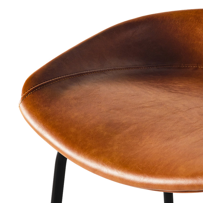 Industrial Indoor Bar Stool Upholstered Bar Stool with Metal Base Clearhalo 'Bar Furniture' 'Bar Stools' 'bar_stools' 'furn' 'furn_bar_stools' 'Furniture' 'Kitchen & Dining Furniture' 7491662