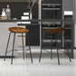 Industrial Indoor Bar Stool Upholstered Bar Stool with Metal Base Clearhalo 'Bar Furniture' 'Bar Stools' 'bar_stools' 'furn' 'furn_bar_stools' 'Furniture' 'Kitchen & Dining Furniture' 7491663