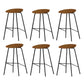 Industrial Indoor Bar Stool Upholstered Bar Stool with Metal Base Orange 6 Piece Set Clearhalo 'Bar Furniture' 'Bar Stools' 'bar_stools' 'furn' 'furn_bar_stools' 'Furniture' 'Kitchen & Dining Furniture' 7491671