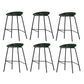 Industrial Indoor Bar Stool Upholstered Bar Stool with Metal Base Green 6 Piece Set Clearhalo 'Bar Furniture' 'Bar Stools' 'bar_stools' 'furn' 'furn_bar_stools' 'Furniture' 'Kitchen & Dining Furniture' 7491686
