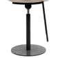 Contemporary Style Armless Barstool Leather Adjustable Height Bar Stool