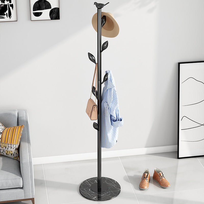 Modern Coat Rack Coat Hooks Metal Coat Hanger with Marble Bottom Black White Clearhalo 'Entry & Mudroom Furniture' 'furn' 'furn_hall_tree_coat_racks' 'Furniture' 'Hall Trees & Coat Racks' 'hall_tree_coat_racks' 7491758