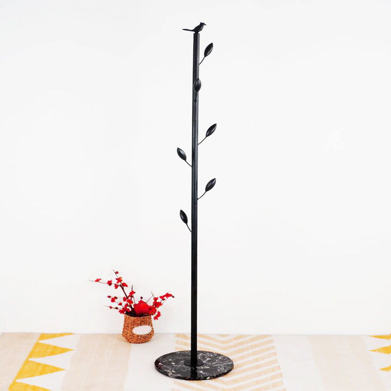 Modern Coat Rack Coat Hooks Metal Coat Hanger with Marble Bottom Clearhalo 'Entry & Mudroom Furniture' 'furn' 'furn_hall_tree_coat_racks' 'Furniture' 'Hall Trees & Coat Racks' 'hall_tree_coat_racks' 7491761