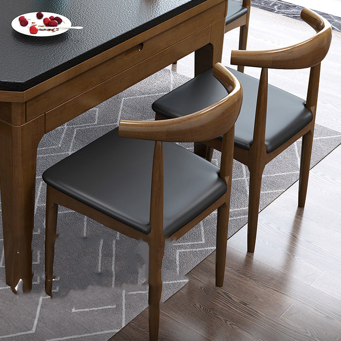 Mesa de comedor redonda Muebles de piedra estilo moderno con hoja abatible