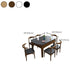 Mesa de comedor redonda Muebles de piedra estilo moderno con hoja abatible
