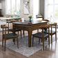 Simplicity Style Dining Site Table Round Stone Furniture with Drop-Leaf Clearhalo 'Dining Tables & Seating' 'Dining Tables' 'dining_table' 'furn' 'furn_dining_table' 'Furniture' 'Kitchen & Dining Furniture' 7491796