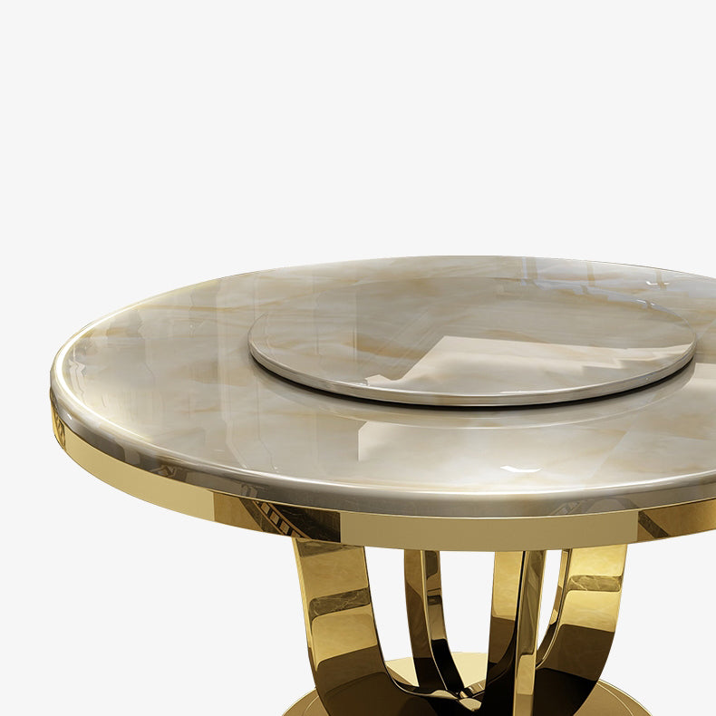 Mesa de comedor redonda convertible, mesa de pedestal para cocina, comedor