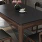 Rectangle Stone Top Dining Table Solid Wood 4 Legs Dining Table for Dining Room Clearhalo 'Dining Tables & Seating' 'Dining Tables' 'dining_table' 'furn' 'furn_dining_table' 'Furniture' 'Kitchen & Dining Furniture' 7491824