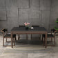 Rectangle Stone Top Dining Table Solid Wood 4 Legs Dining Table for Dining Room Clearhalo 'Dining Tables & Seating' 'Dining Tables' 'dining_table' 'furn' 'furn_dining_table' 'Furniture' 'Kitchen & Dining Furniture' 7491826