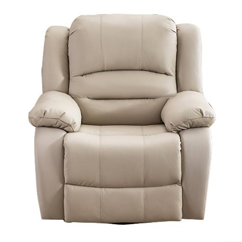 Contemporary Standard Recliner Solid Color Indoor Swivel Base Arm Metal Nanofabrics Clearhalo 'Chairs & Seating' 'furn' 'furn_recliners' 'Furniture' 'Living Room Furniture' 'Recliners' 7491845