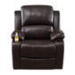 Contemporary Recliner Chair Solid Color Metal Indoor Standard Reclining