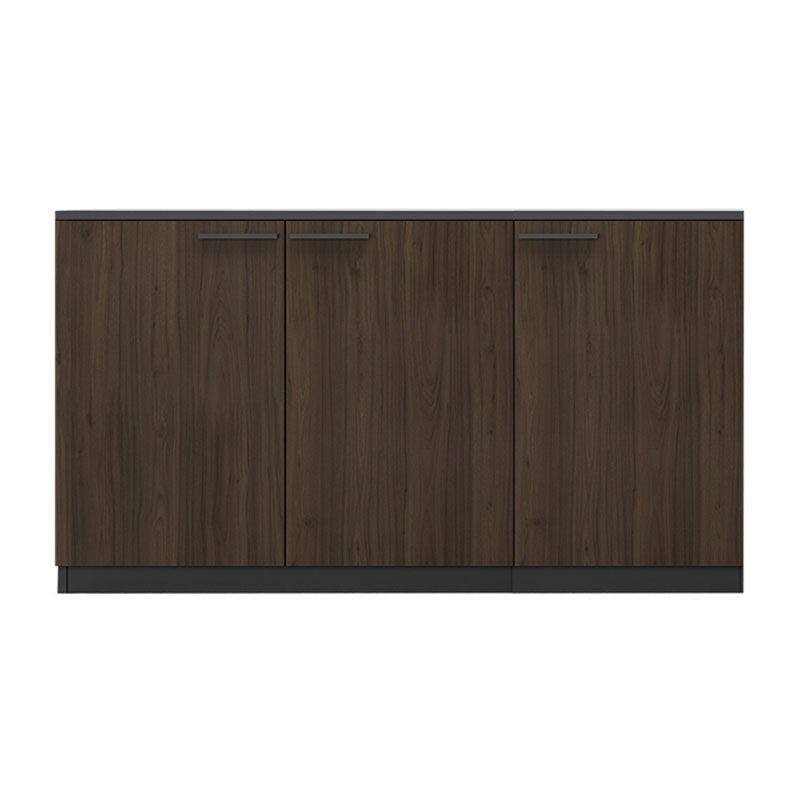 Medieval Modern Filing Cabinet Wooden Frame Lateral File Cabinet 47"L x 16"W x 31"H Brown Clearhalo 'Filing Cabinets' 'filling_cabinets' 'furn' 'furn_filling_cabinets' 'Furniture' 'Office Furniture' 7492747